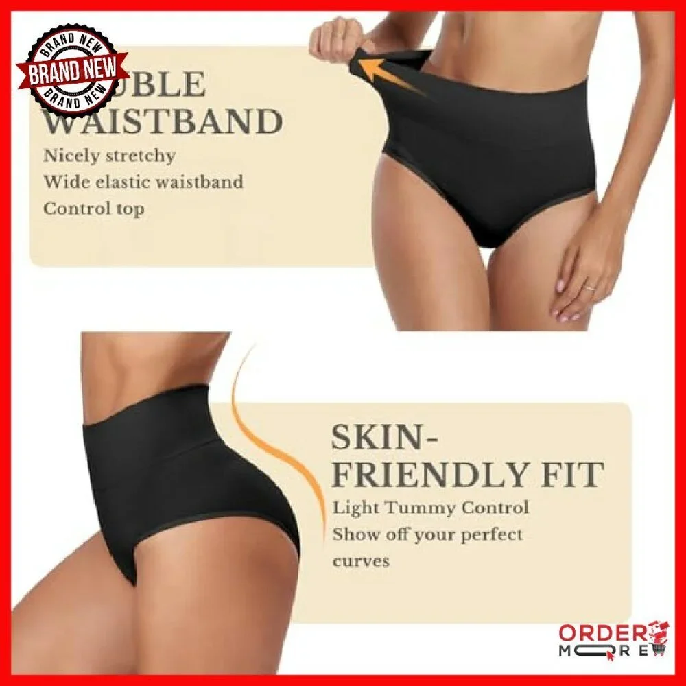 High Waist Seamless Panties 8-Pack Full Coverage Soft Stretch